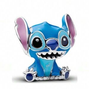 Blue and Silver Stitch Charm